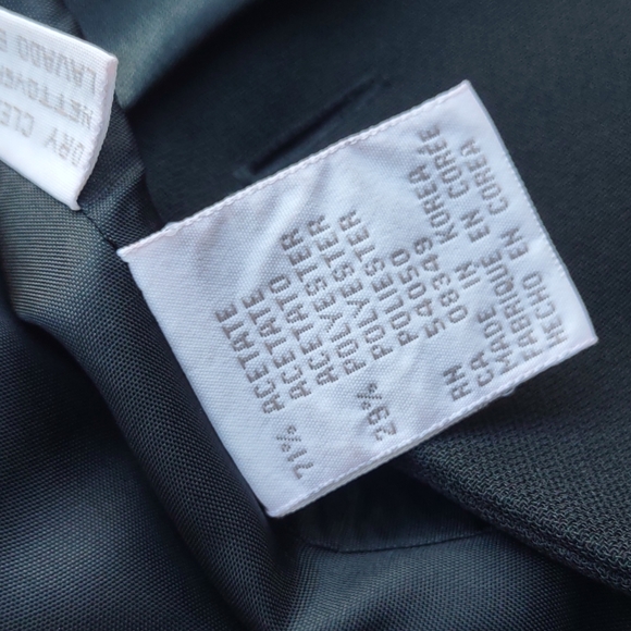 JONES NY PETITE LADIES BLACK DOUBLE BREASTED FORMAL TUXEDO BLAZER - Picture 16 of 17